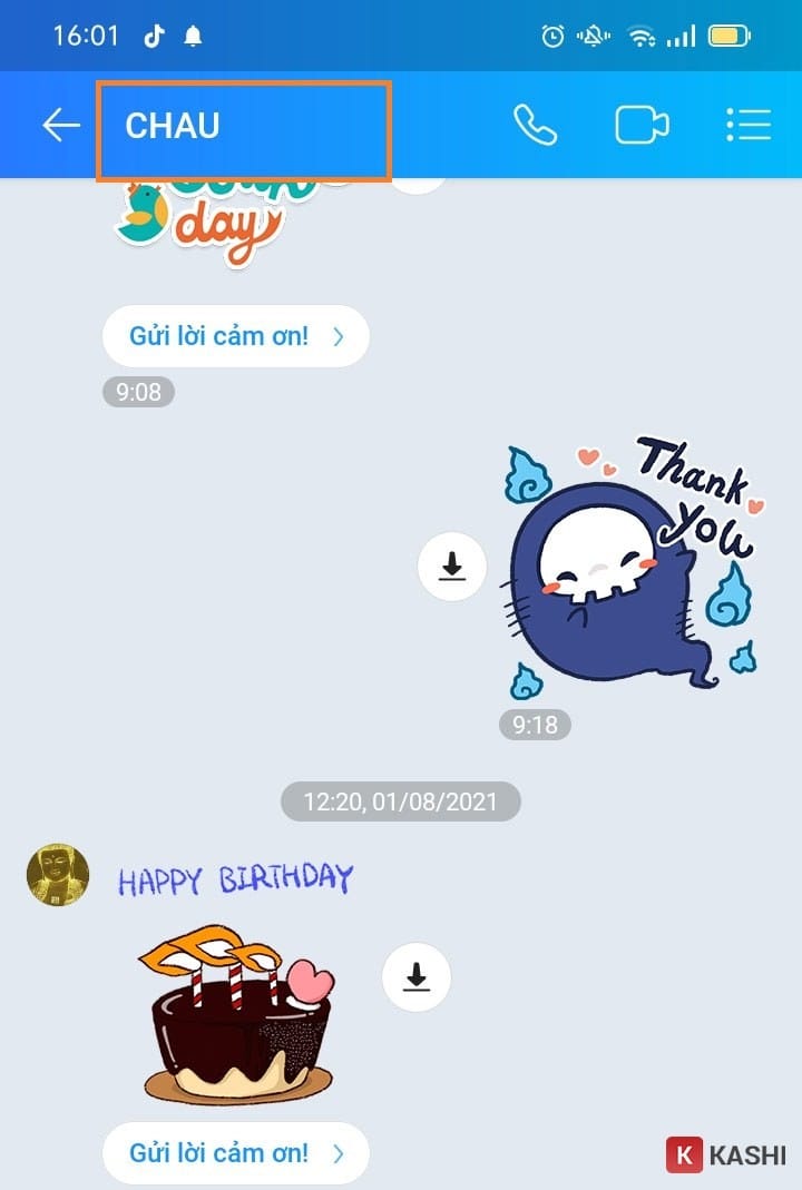 Tắt trạng thái online Zalo