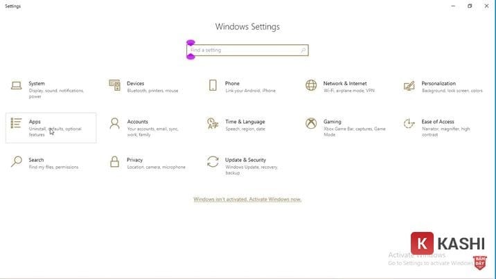 Cài đặt ứng dụng Windows 10