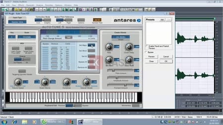 Giao diện điều chỉnh của Adobe Audition 1.5