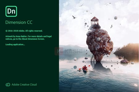 Giao diện phần mềm Adobe Dimension