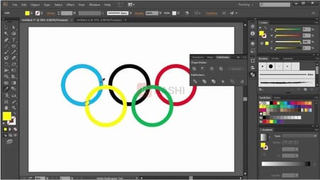 Giao diện Adobe Illustrator CC 2018