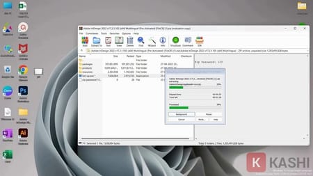 Giải nén file vừa download xuống 