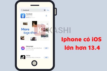 Tải Facebook trên điện thoại có iOS lớn hơn 13.4