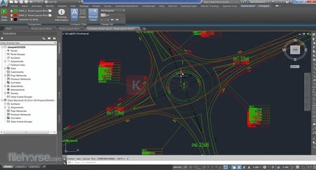 Giao diện phần mềm Autodesk Civil 3D 2025