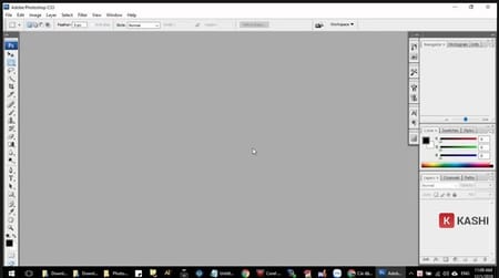 Giao diện phần mềm Photoshop CS3