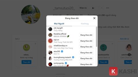 Kiểm tra người theo dõi trên Instagram
