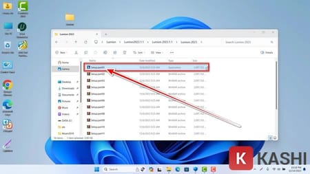 Chạy file Setup