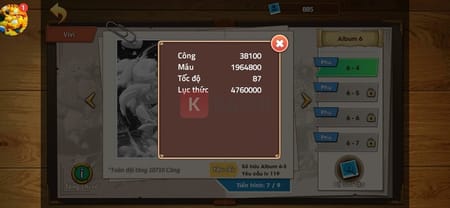 Giao diện game Kho Báu Truyền Thuyết với hình ảnh các nhân vật quen thuộc.