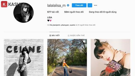 Lisa (BlackPink) - Idol Kpop với lượng theo dõi khủng trên Instagram
