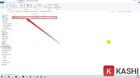 Chạy file Setup