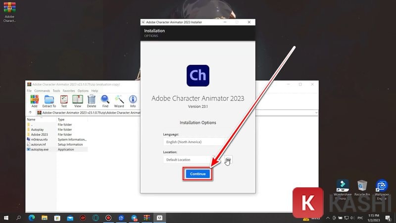 Click Install