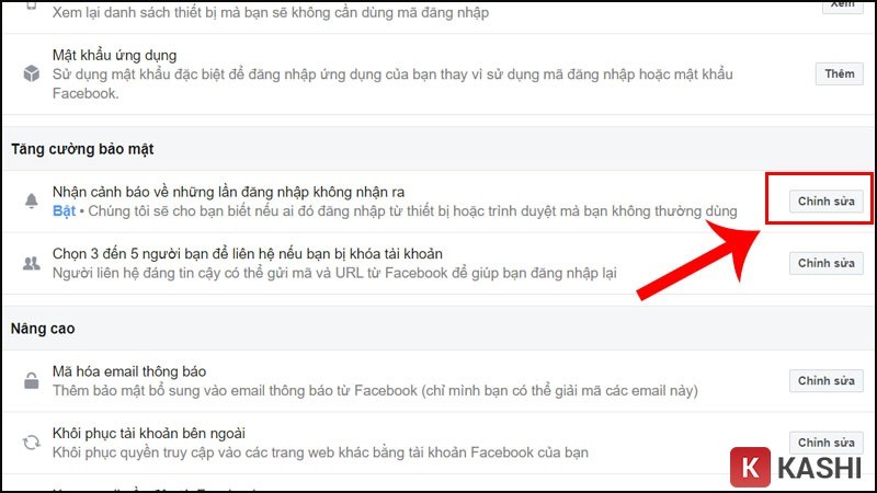 Tăng cường bảo mật đăng nhập Facebook