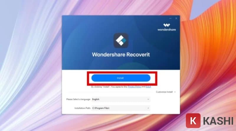 Khởi chạy Wondershare Recoverit