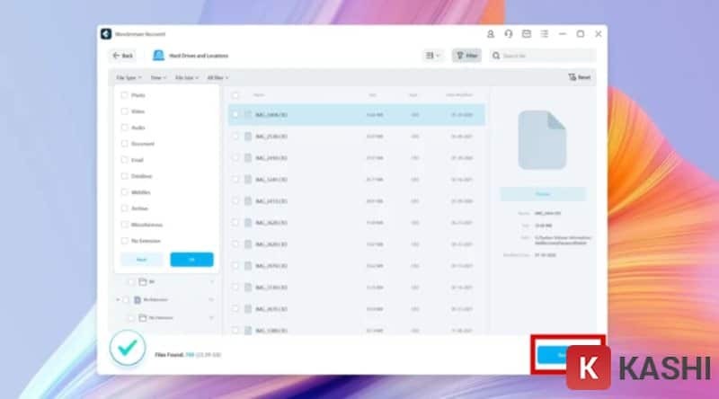 Tìm file Excel chưa lưu