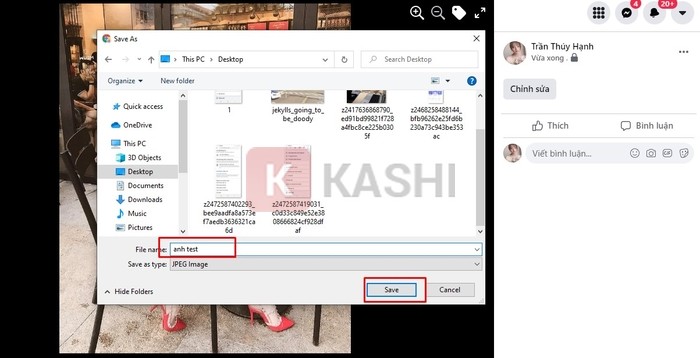 Đặt tên cho ảnh để dễ tìm
