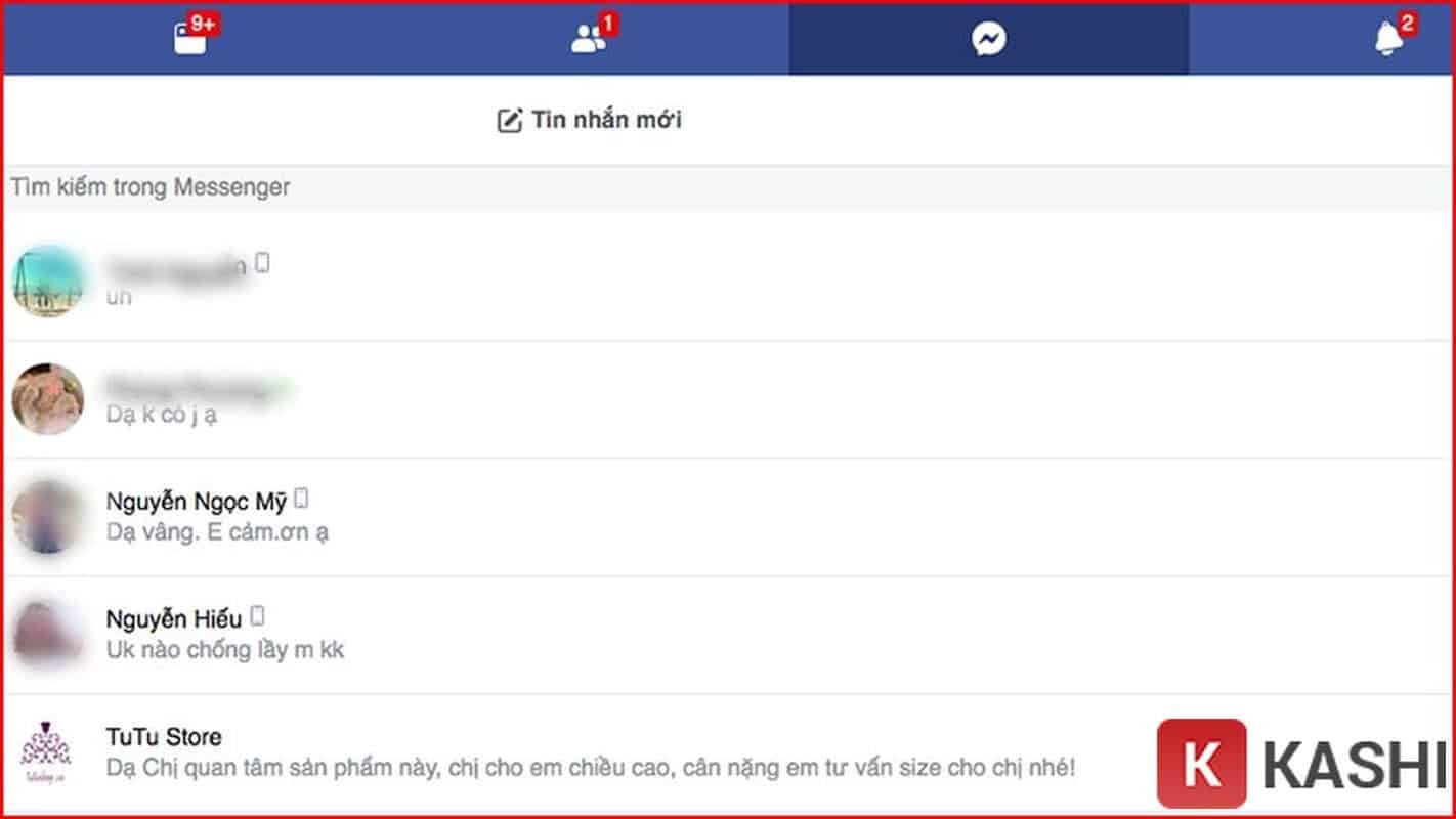 Mở ứng dụng Messenger trên máy tính