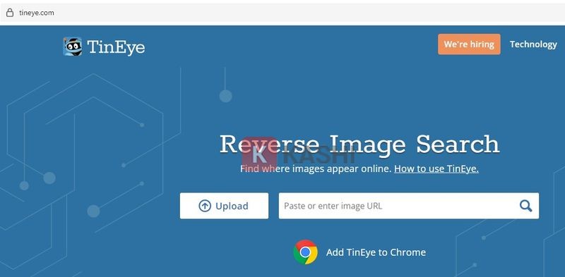 TinEye - Công cụ tìm kiếm ngược hình ảnh
