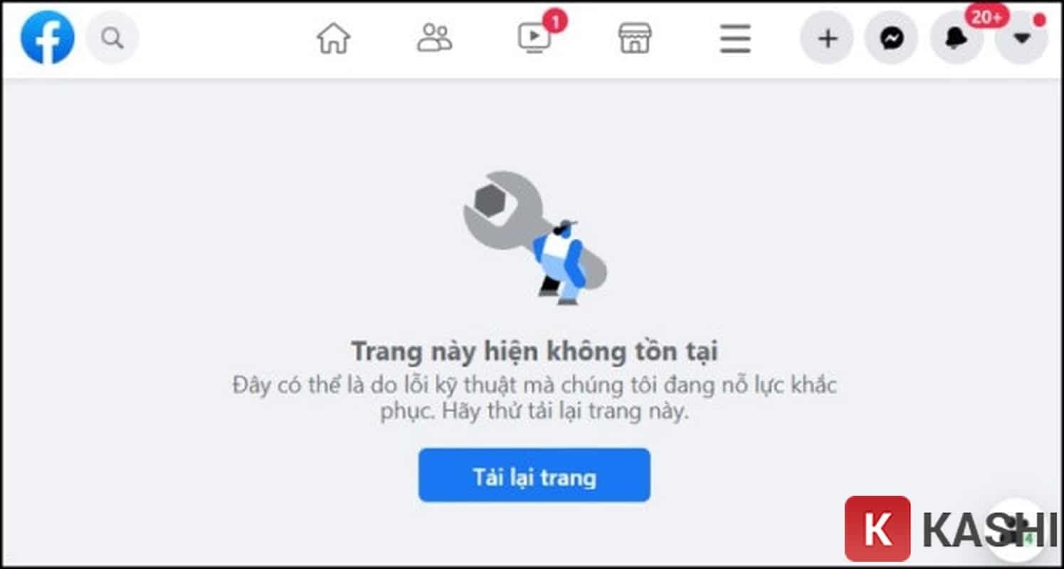 Thông báo &quot;Trang này hiện không tồn tại&quot; trên Facebook Messenger khi bị chặn