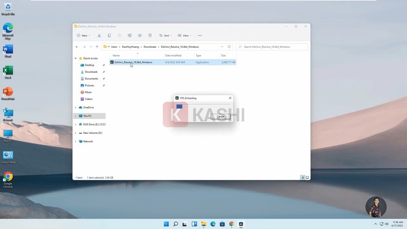 Chạy file cài đặt