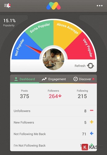 Danh sách unfollow trên Follow Tracker Pro