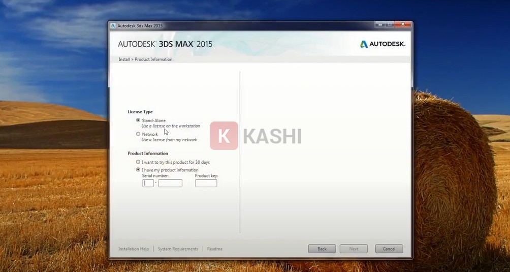 Hoàn thành mục License và Product Key